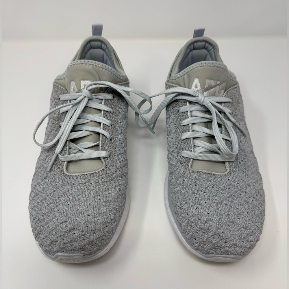 APL x Lululemon Techloom Running Shoes Steel Grey/Reflective Lace Up Mens 9.5